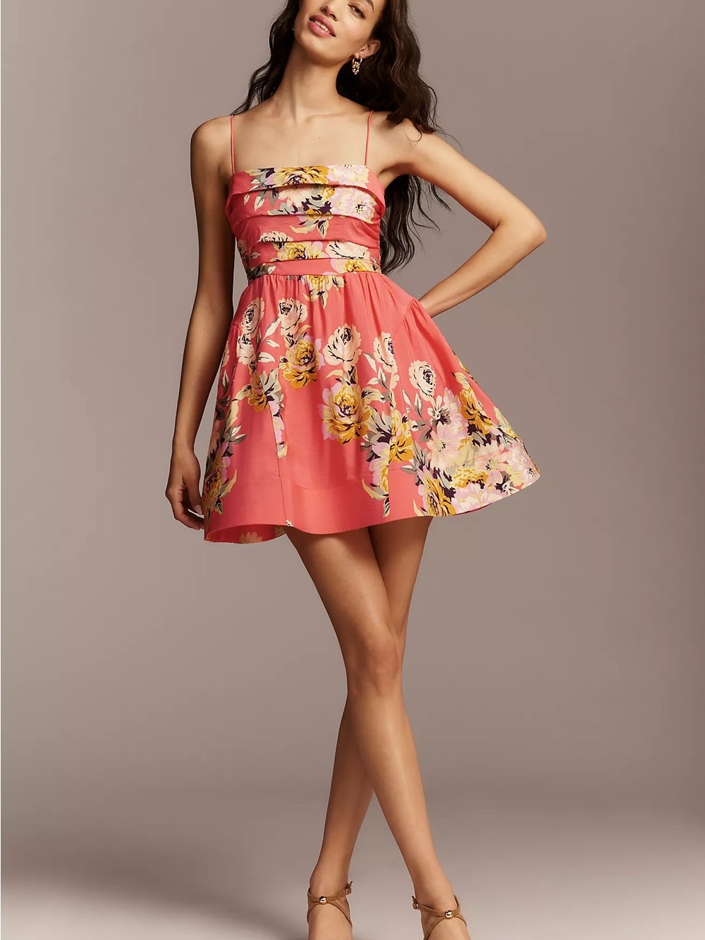 Anthropologie Maeve Sleeveless Fit & Flare Mini Dress